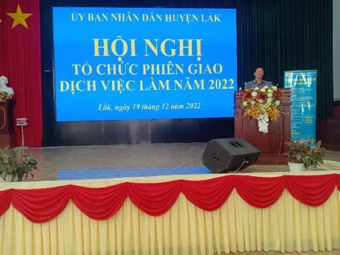 Huyện Lắk tổ chức Hội nghị tổ chức phiên giao dịch  việc làm năm 2022